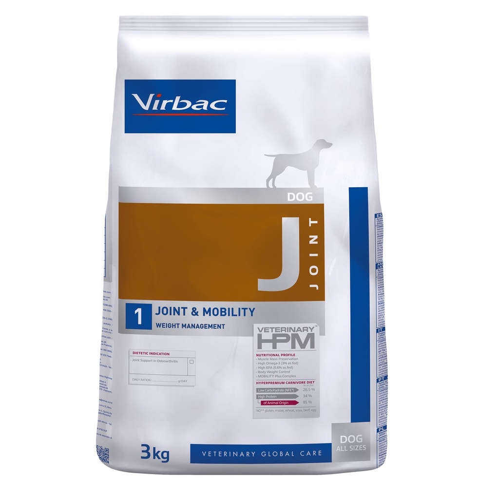 Virbac Veterinary Hpm Joint J1 Joint & Mobility Dog Perro Caffé