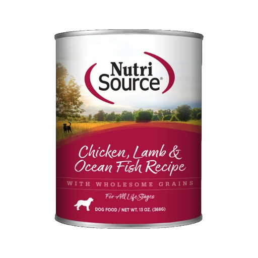 [30201] Nutrisource Chicken, Lamb & Ocean Fish Formula 368Gr