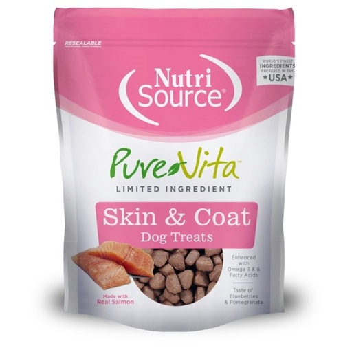 [24001] Nutrisource PureVita Skin & Coat Treats 179G