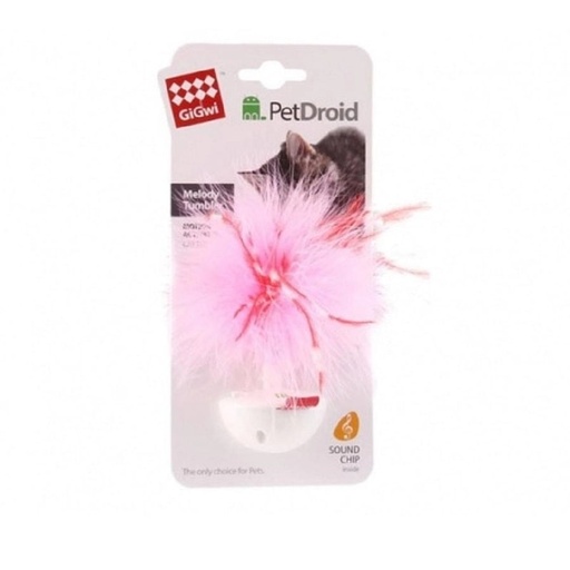 [846295070034] Gigwi Wobble Feather Pet Droid Withnatural Feather Caps And Sound Module