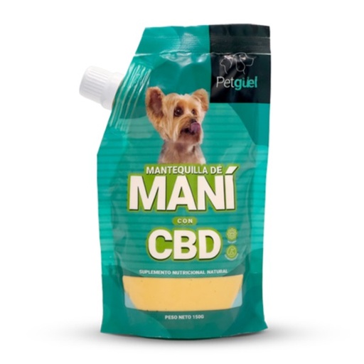 [VET PB CBD] Petgüel Mantequilla de Maní con CBD 150g