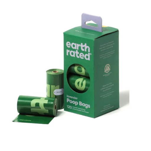 [870856001274] Earth Rated Poop Bags 4 Rollos - 60 Bolsas Fragancia Lavanda