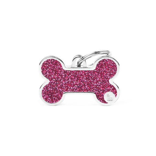 Myfamily Placa Hueso Shine Con Purpurina