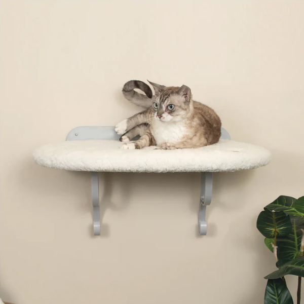 K&H -Repisa de Pared para Gato Doble Gris 23x12