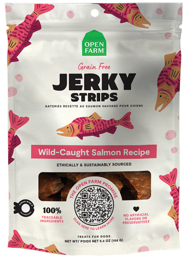 [683547127524] Grain-Free Wild-Caught Salmon Jerky Strips