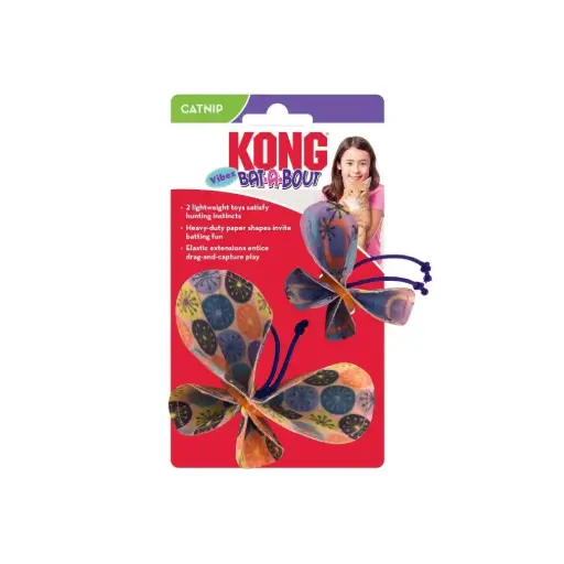 [KG/CA469 440064] Kong Bat-A-Bout Vibez Butterfly 2-Pk