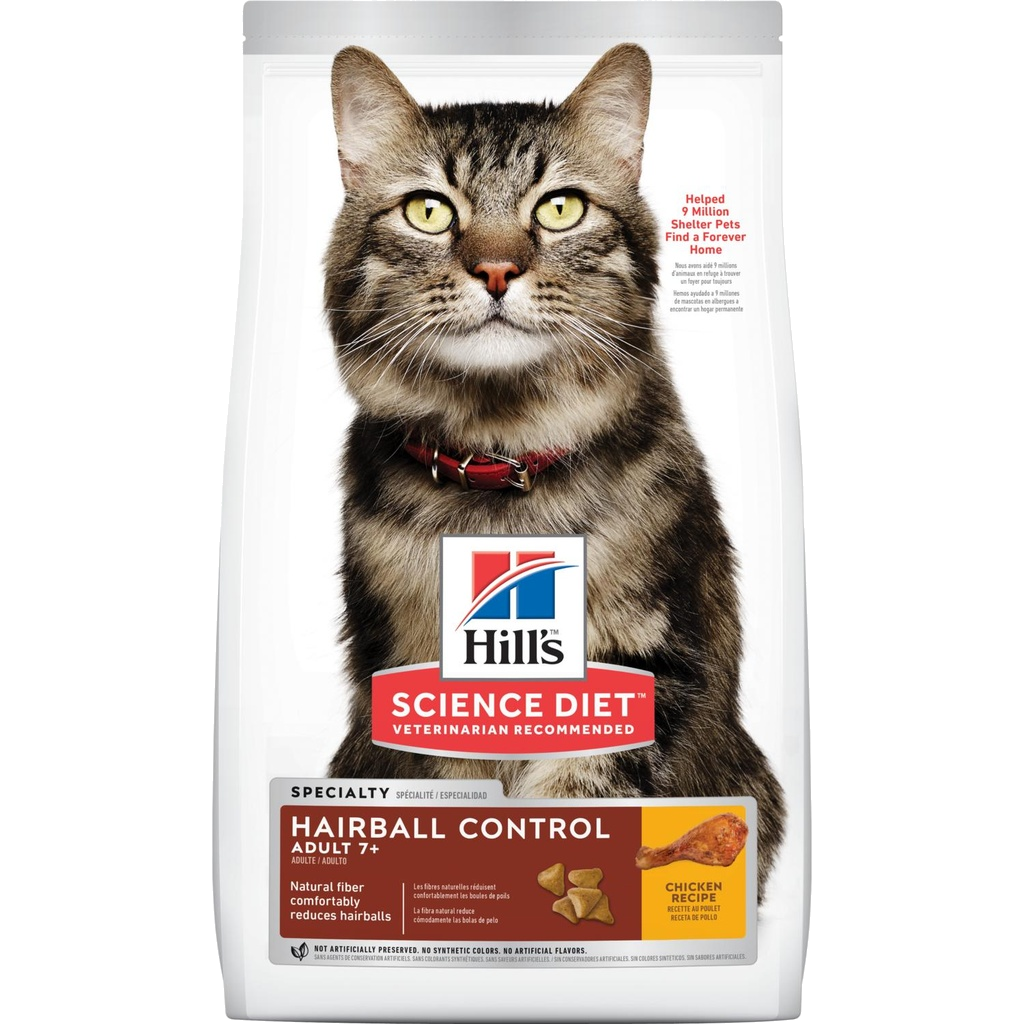 Hill´s Science Diet Adult 7+ Hairball Control Cat Food 1.58Kg
