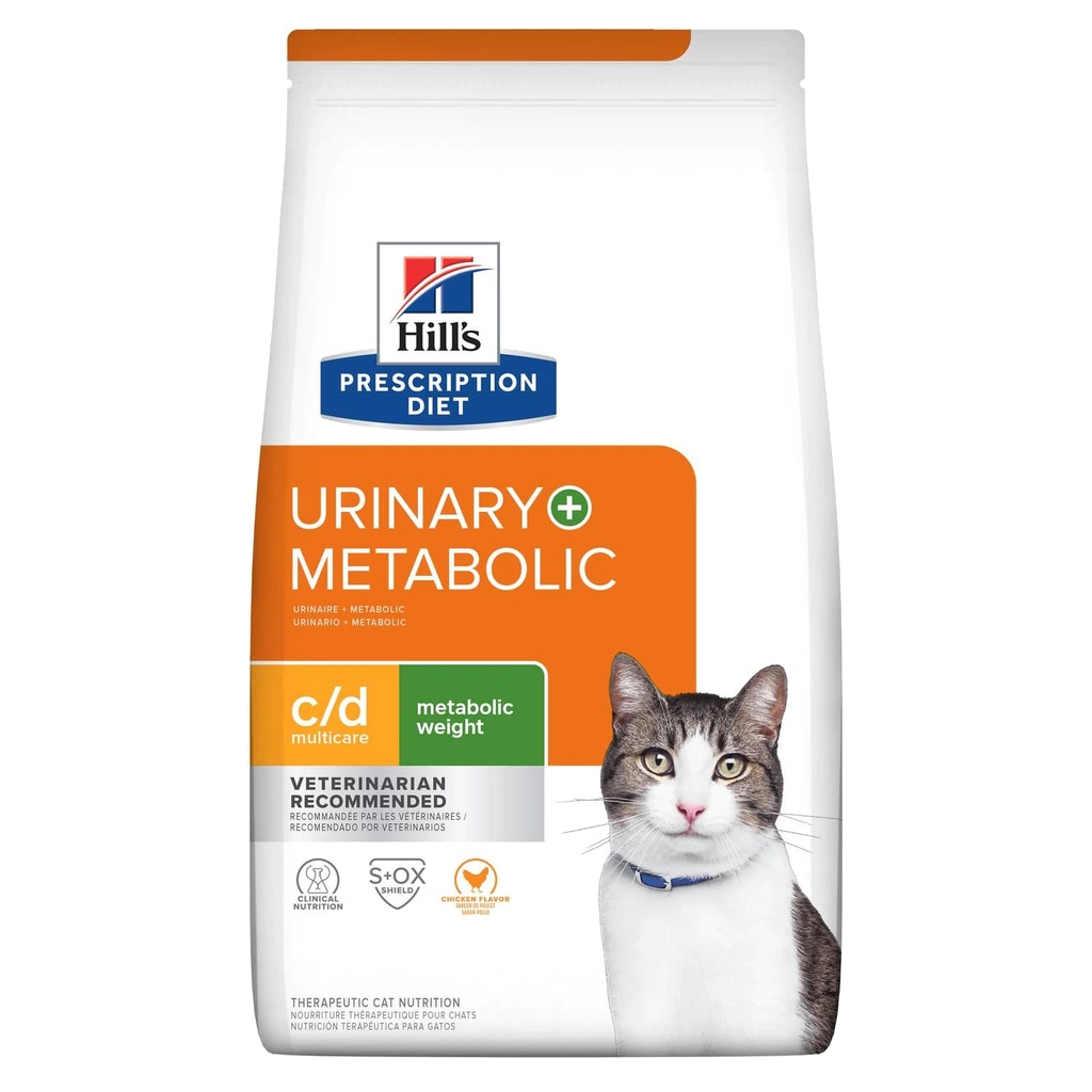 Hill´s Prescription Diet C/D Multicare + Metabolic Weight Chicken Flavor Dry Cat Food 2.88 Kg
