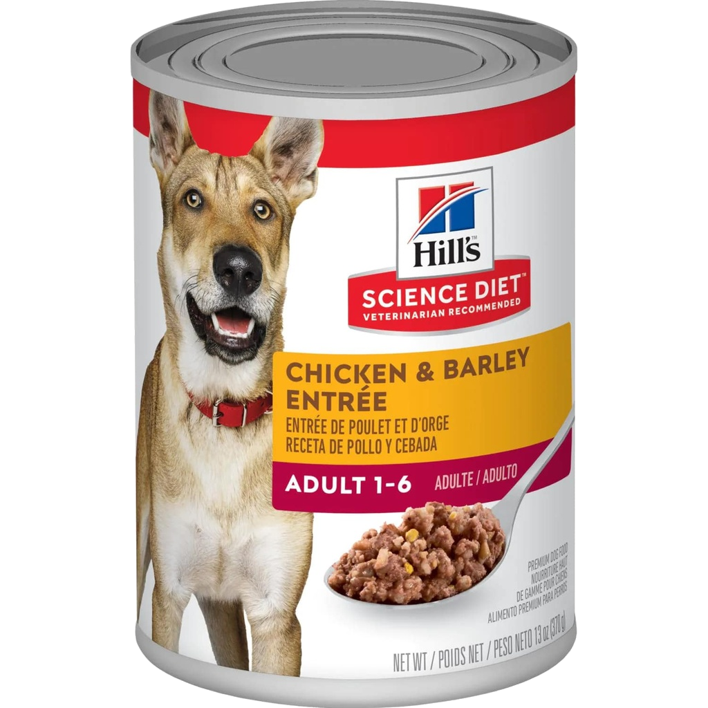 Hill´s Science Diet Adult Chicken & Barley Entrée Dog Food 370 Gr