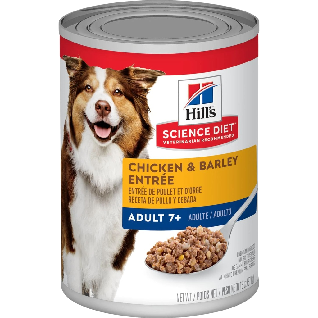 Hill´s Science Diet Adult 7+ Chicken & Barley Entrée Dog Food 370 Gr
