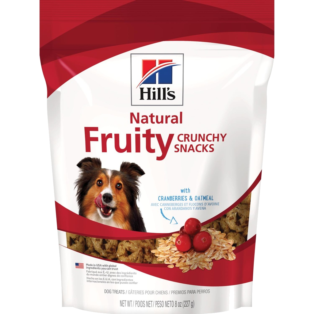 Hill´s Natural Fruity Crunchy Snacks With Cranberries & Oatmeal Dog Treats 227G