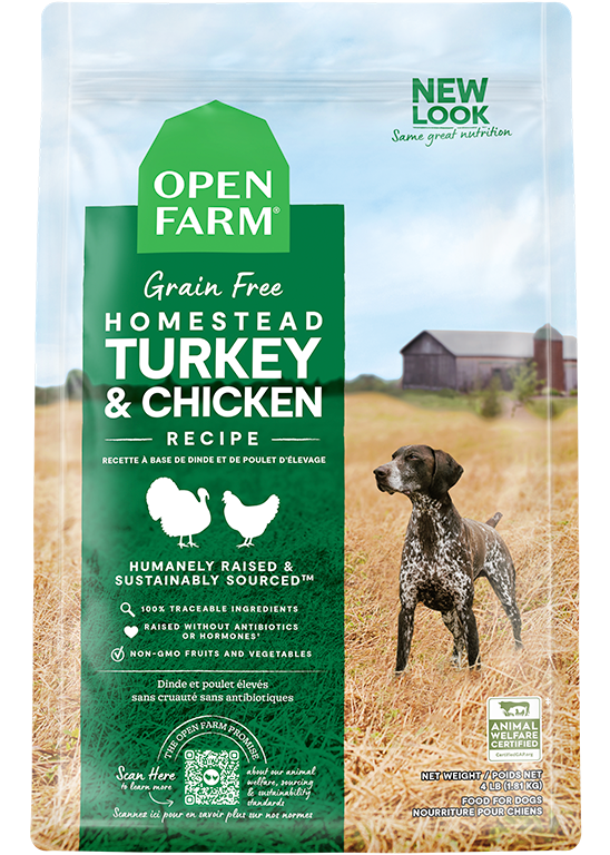 Homestead Turkey & Chicken Grain Free Kibble 4lb