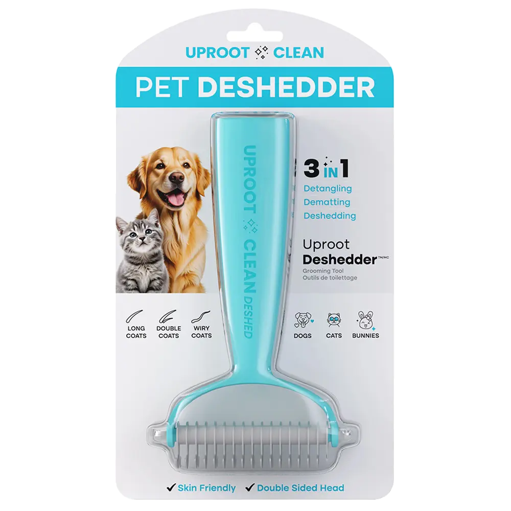 Uproot Deshedder (Cepillo removedor de nudos y solución para la muda)