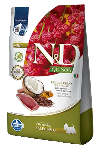 N&D Quinoa Can Adult Mini Pele Pato 2,5kg