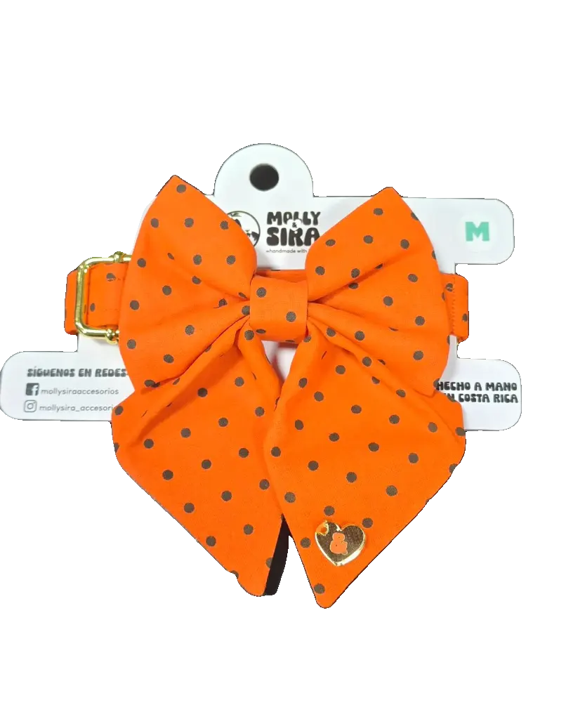 Molly & Sira Collar + Sailor Halloween Naranja Puntos