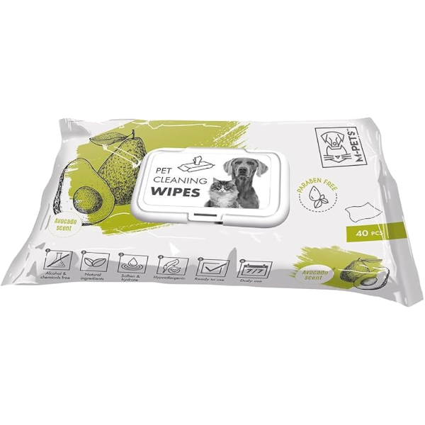 M-Pets Pet Cleaning Wipes Aguacate 40pc