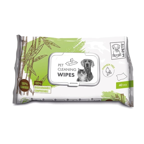 M-Pets Pet Cleaning Wipes Bamboo 40pc