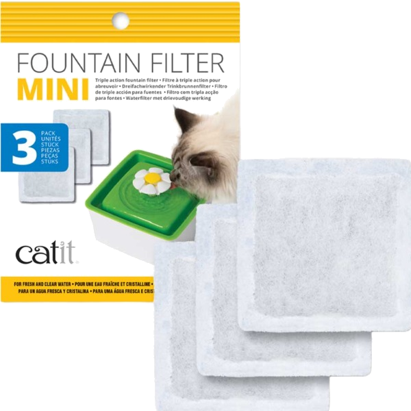 Catit Filtros Para La Mini Flower Fountain – Pack De 3