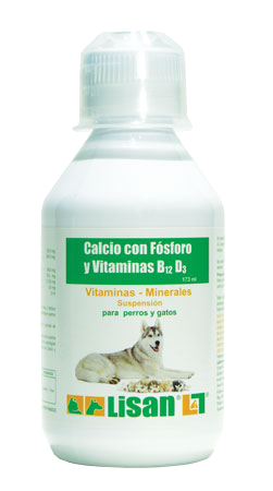 Lisan -Calcio con Fósforo y Vitaminas B12 & D3 173ml