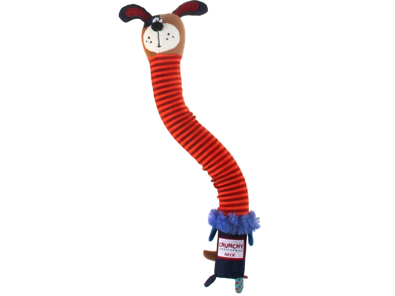 Gigwi Crunchy Neck Plush Friendz Dog-S With Bone & Squeaker