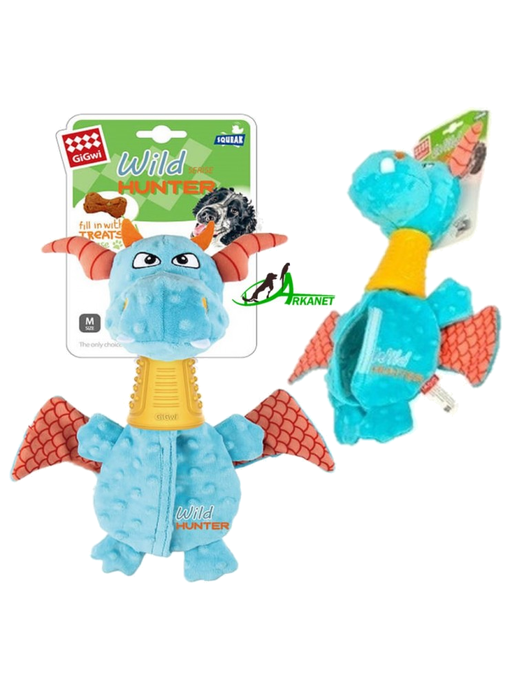 Gigwi Wild Hunter Dinosaur Plush With Tpr Neck