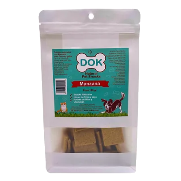 Dok Appetit Natural Pet Bakery Treats Manzana 140g