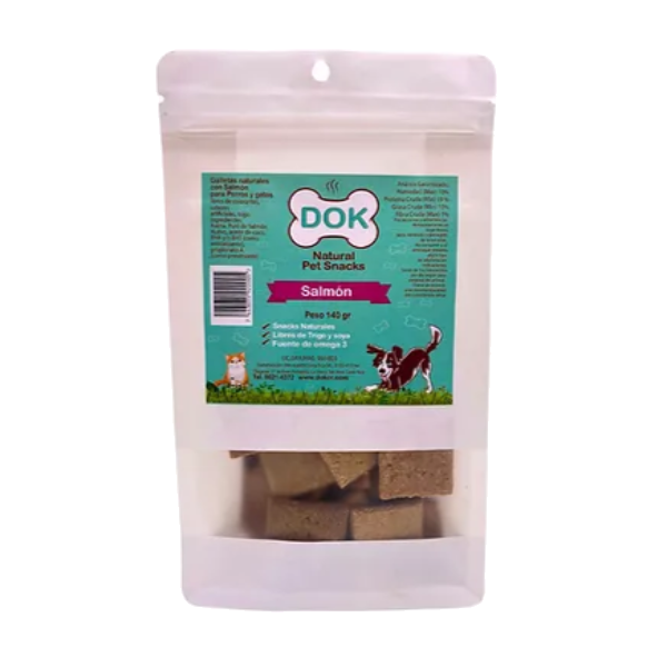 Dok Appetit Natural Pet Bakery Treats Salmon 140g