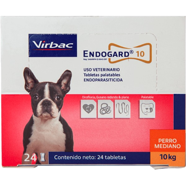 Virbac Endogard 10kg (Por Pastilla)