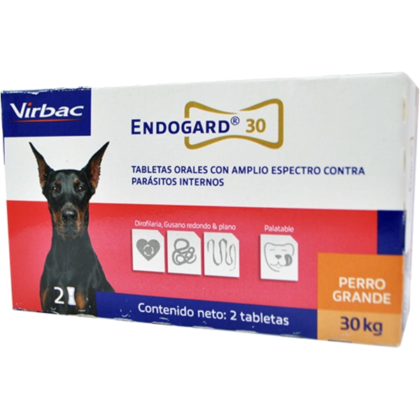 Virbac Endogard 30kg (Por Pastilla)