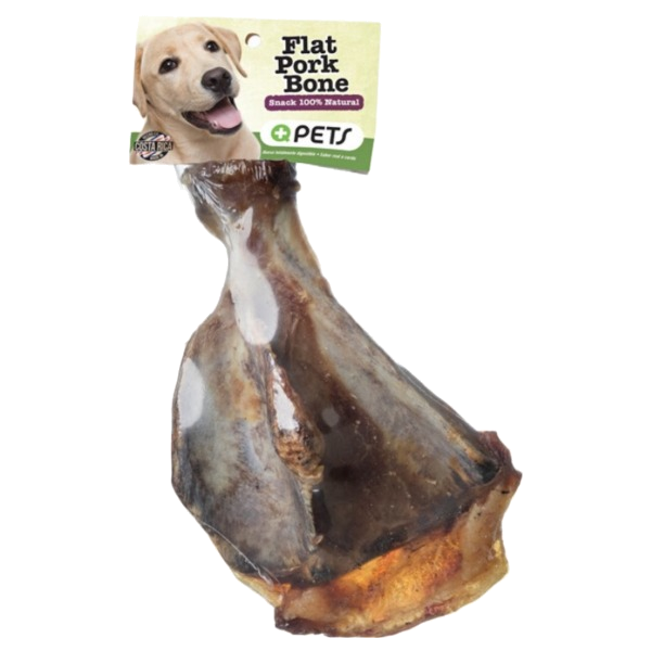 +Qpets Flat Pork Bone