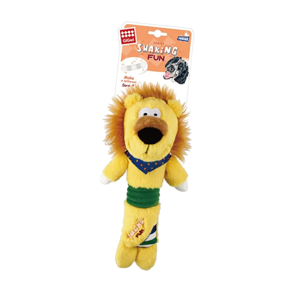 Gigwi Lion-Plush Dog Toy With Squeaker Inside
