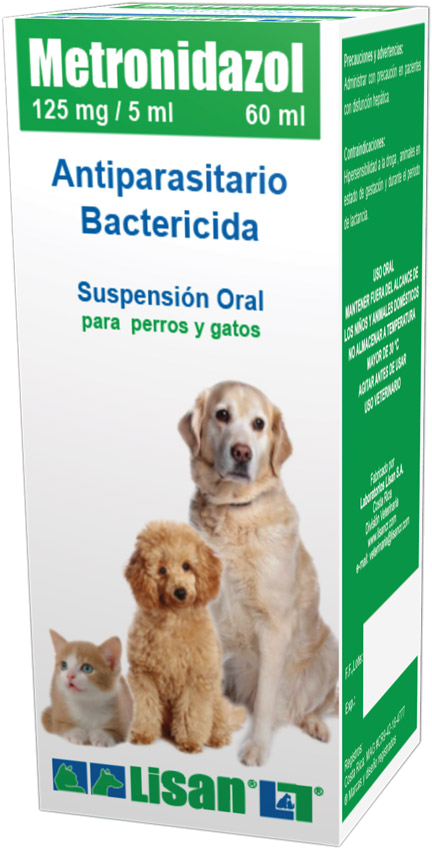 Lisan -Metronidazol Suspensión 125mg/5ml - 60ml
