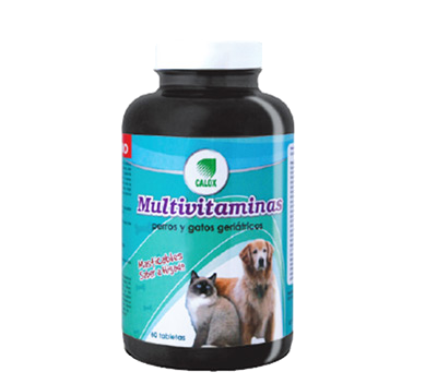 Calox -Multivitaminas Geriátrico Perros & Gatos