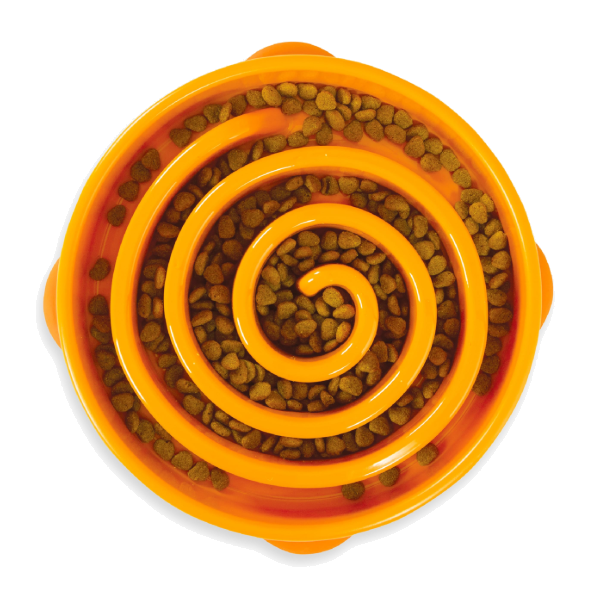 Outward Hound Fun Feeder Swirl Org Lg