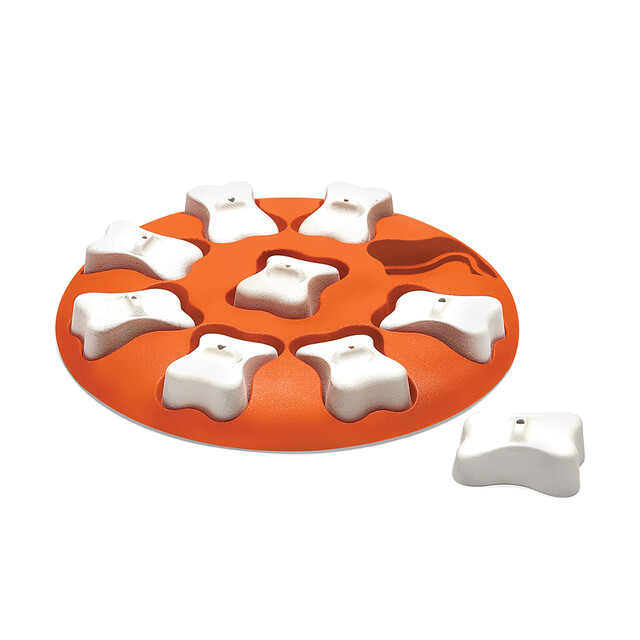 Outward Hound Dog Smart Interactive Treat Puzzle Dog Toy, Orange