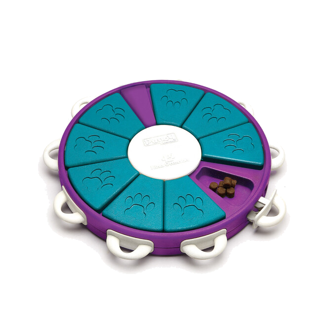Outward Hound Dog Twister Interactive Treat Puzzle Dog Toy, Purple