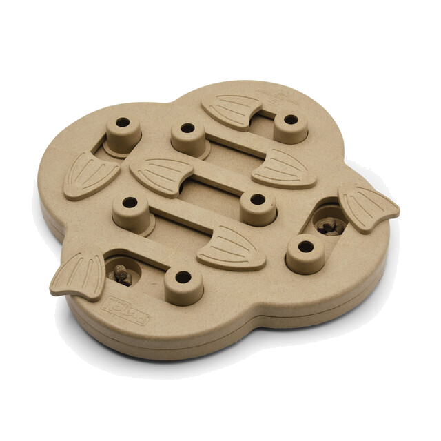 Outward Hound Dog Hide N' Slide Interactive Treat Puzzle Dog Toy, Tan