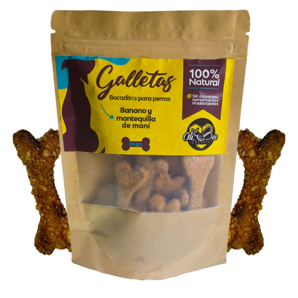 Oli Bee Galletas De Banano Y Mantequilla De Maní 80gr