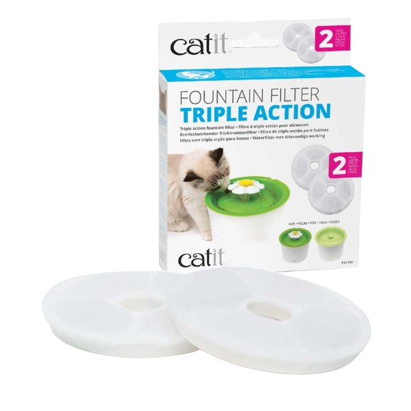 Catit -Filtros Para La Flower Fountain – Pack De 2