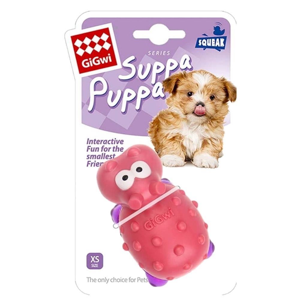 Gigwi Suppa Puppa Hippo Pink-Clear Purple