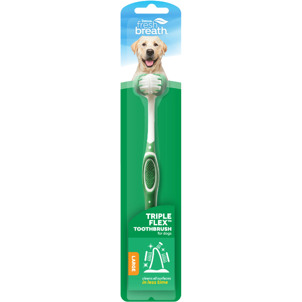 Tropiclean Tripleflex Toothbrush For Large Dogs