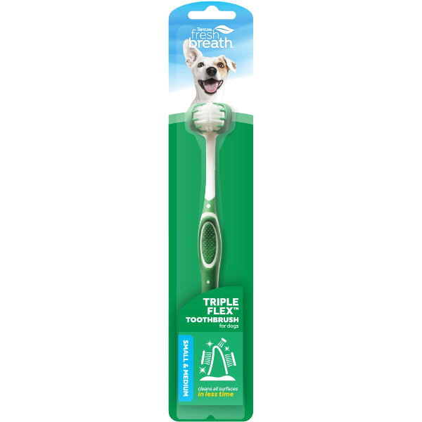 Tropiclean Tripleflex Toothbrush For Small & Medium Dogs