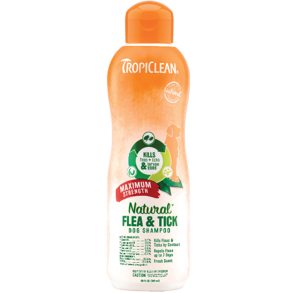 Tropiclean Natural Flea And Tick Shampoo Maximum Strength