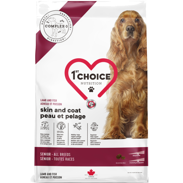 1St Choice Dog Senior Sensitive Skin & Coat All Breeds