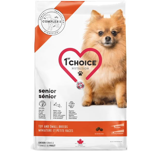 1St Choice Dog Senior Mature Or Less Active Toy & Small Breeds 2kg