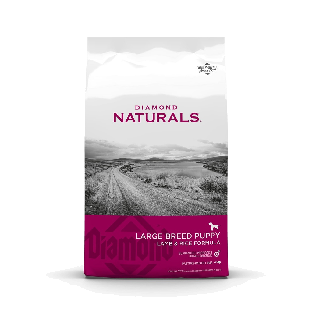 Diamond Naturals Large Breed Puppy Dog Lamb Meal & Rice Formula 18.14Kg
