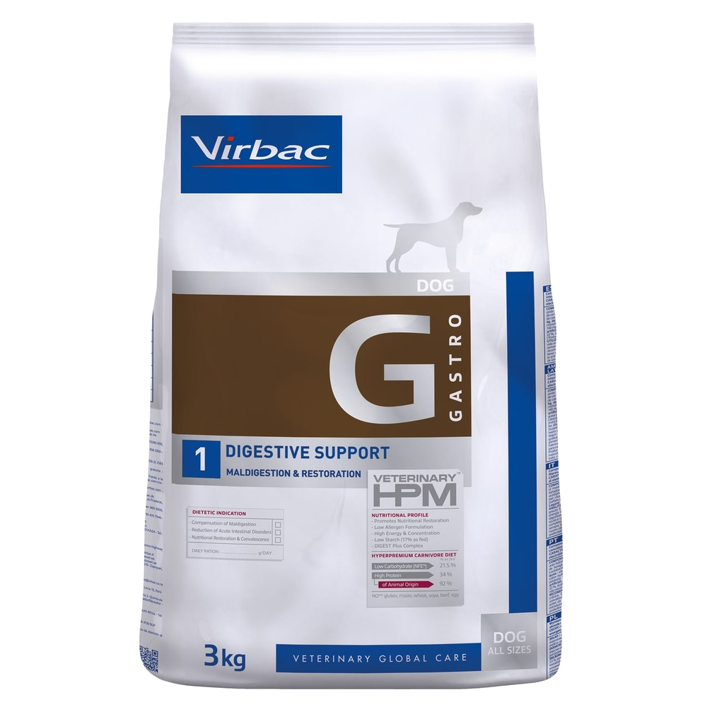 Virbac Veterinary Hpm Gastro - G1 Digestive Support Dog