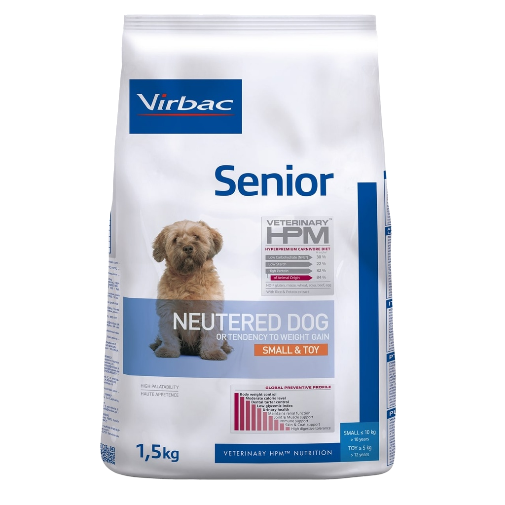 Virbac Veterinary Hpm Senior Neutered Dog Small & Toy