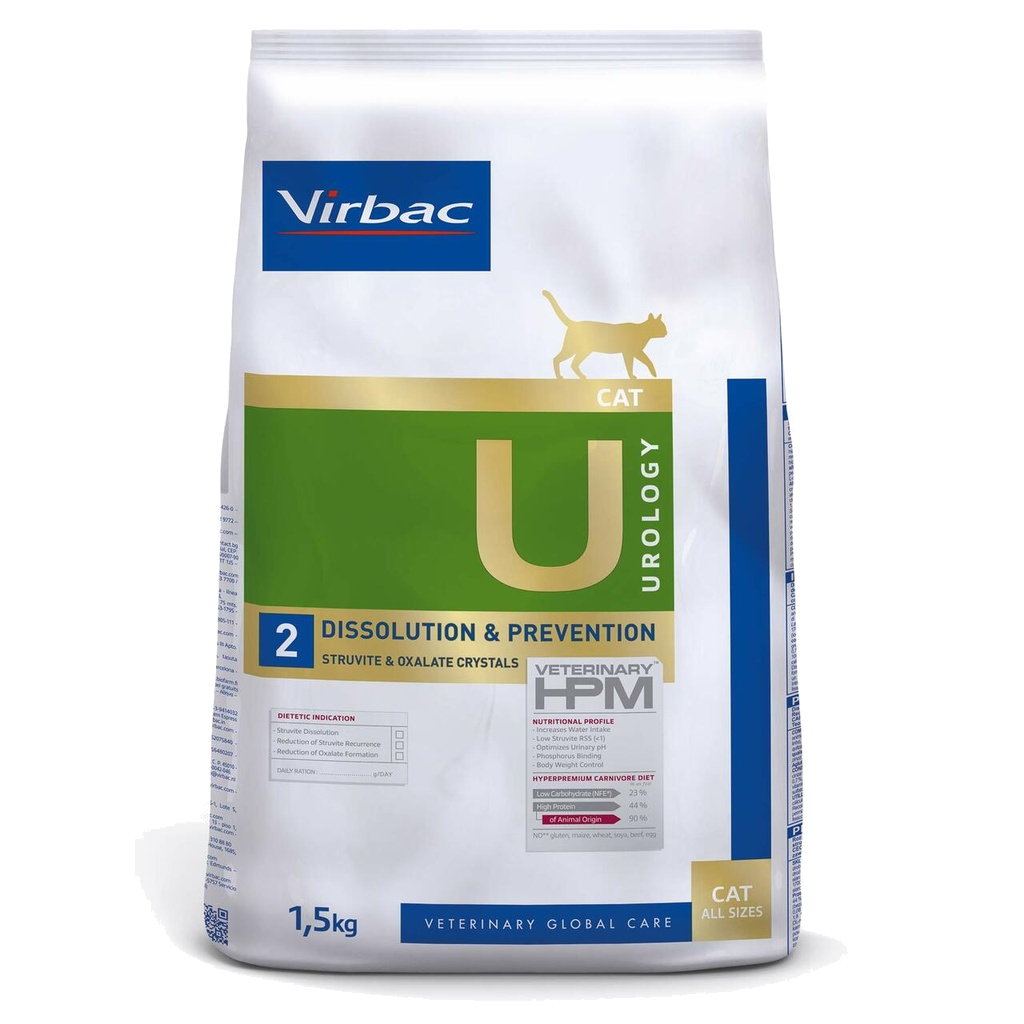 Virbac Veterinary Hpm Urology - U2 Dissolution & Prevention Cat