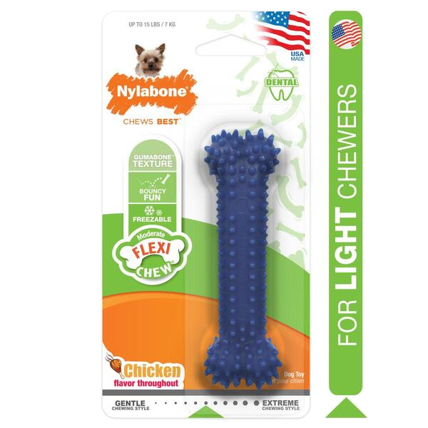 Nylabone Moderate Chew Textured Dog Dental Chew Toy